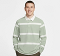 Men's Full Sleeve Striped Polo Shirt - Baggy Oversized Premium Style