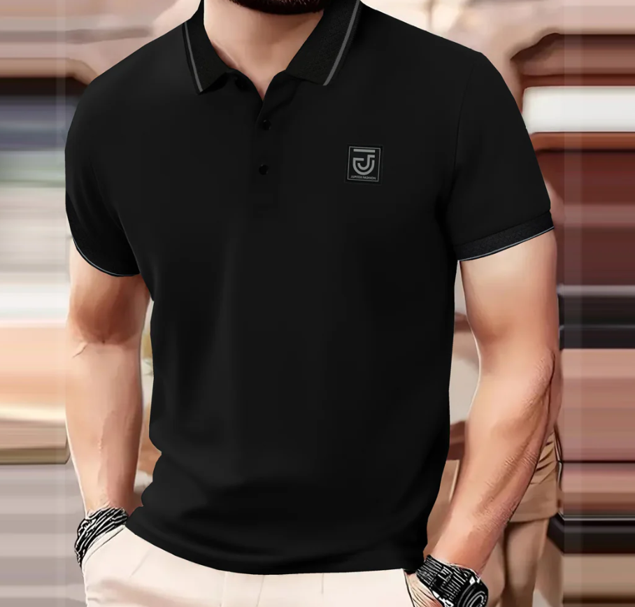 Men's Polo Shirt – Jupiter Premium Textured Collar Polo T-Shirt