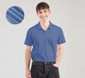 Jupiter Men's Knitted Polo Shirt Textured Ribbed - Premium Short Sleeve