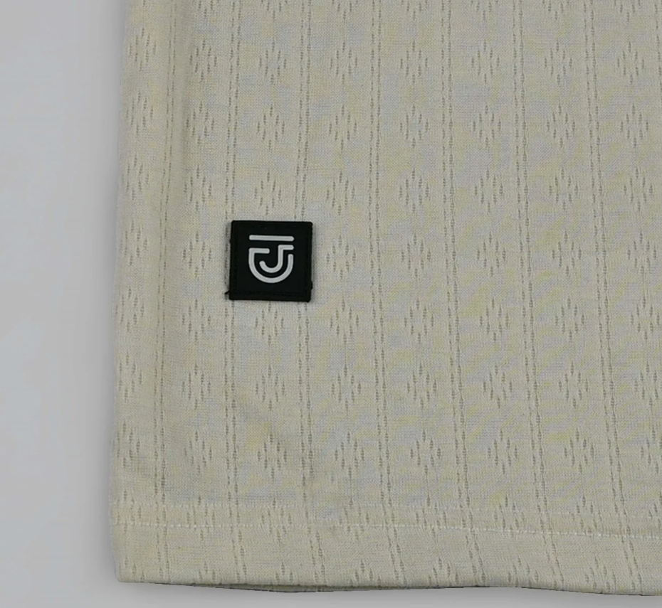 Jupiter Men's Knitted Polo Shirt Textured Ribbed - Premium Short Sleeve