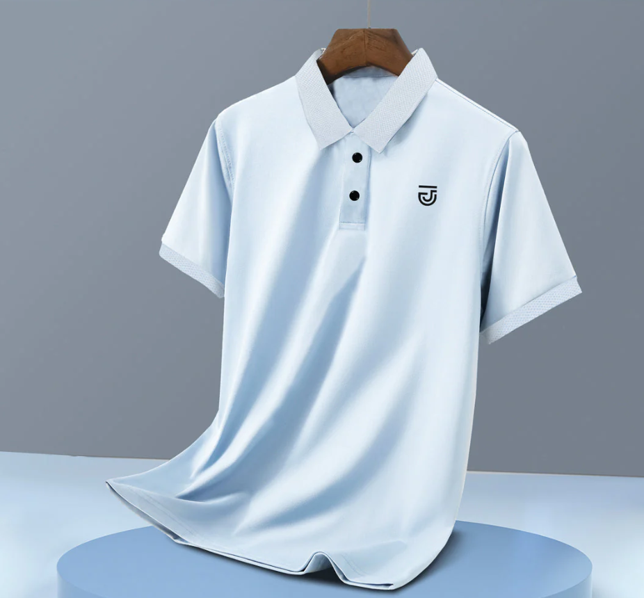 Men's Polo Shirt – Premium Textured Cotton Jupiter Polo T-Shirt