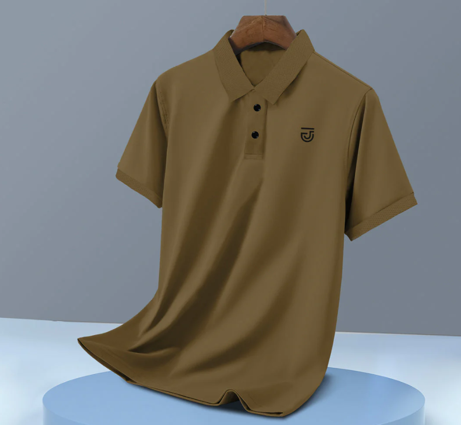 Men's Polo Shirt – Premium Textured Cotton Jupiter Polo T-Shirt
