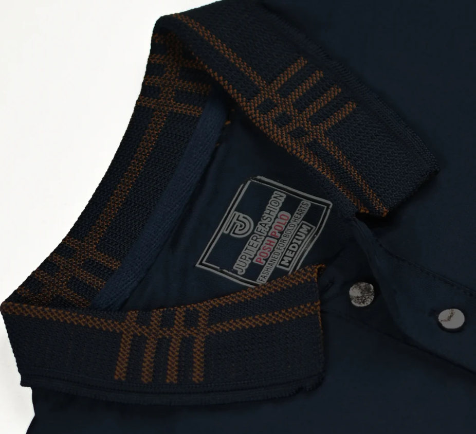 Men's Polo Shirt – Jupiter Premium Textured Collar Polo T-Shirt