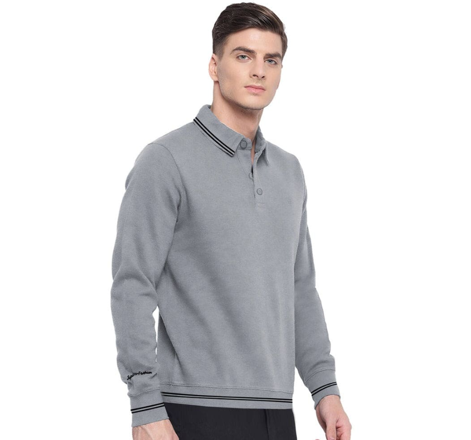 Men's Long Sleeve Polo Shirt – Premium Jupiter Knit Cotton Polo